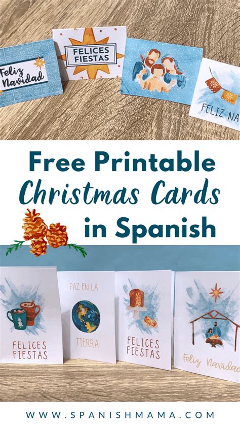 Spanish Christmas Cards Printable Free