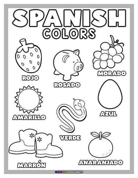 Spanish Coloring Book Pages