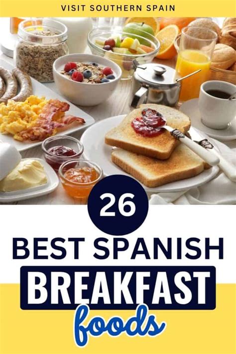 Spanish breakfast spread