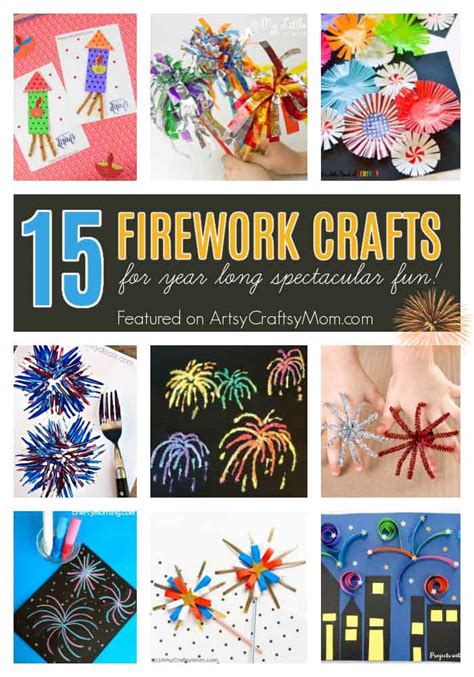 Sparkling Fireworks Craft