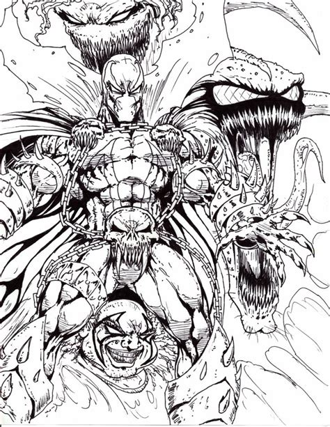 Spawn Coloring Pages