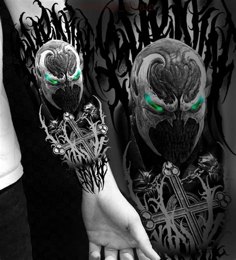 40 Spawn Tattoo Designs For Men Antihero Ink Ideas