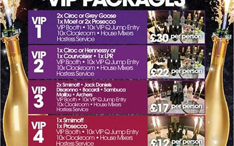 Special Offers On Vip Packages