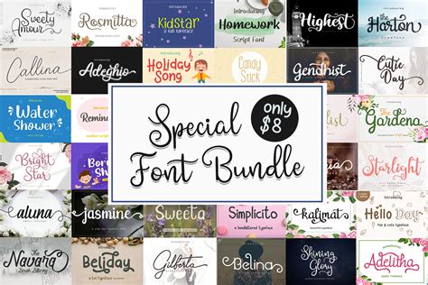 Download Special Fonts Bundle - 99+ SVG Design FIle Images