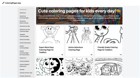 Specialized Colouring Websites