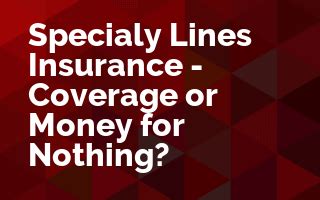 Specialty Lines Insurance