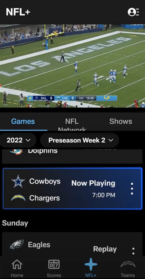 Specific Content Available on NFL+