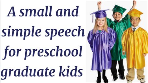Speech For Nursery Two Graduation Parties