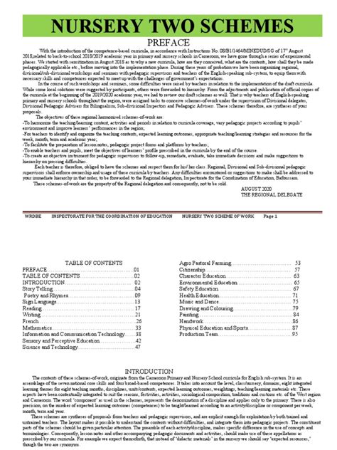 Speech For Nursery Two Scheme