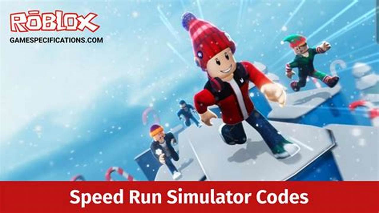 Speed Run Simulator Roblox Codes 2024