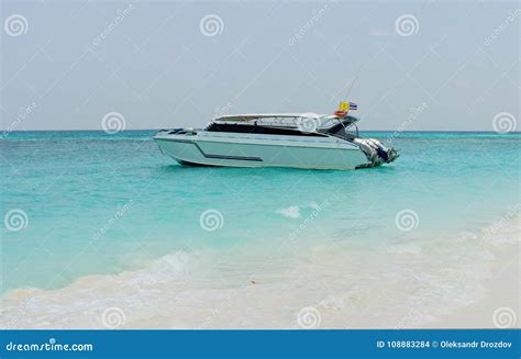 Speedboat on Tropical Water