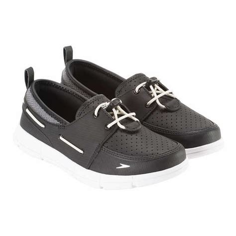Speedo Men's Water Port Boat Dock Shoes Black Size 8 Athletic