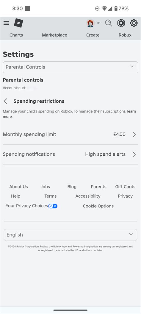 Spend Notifications Controls – Roblox Support