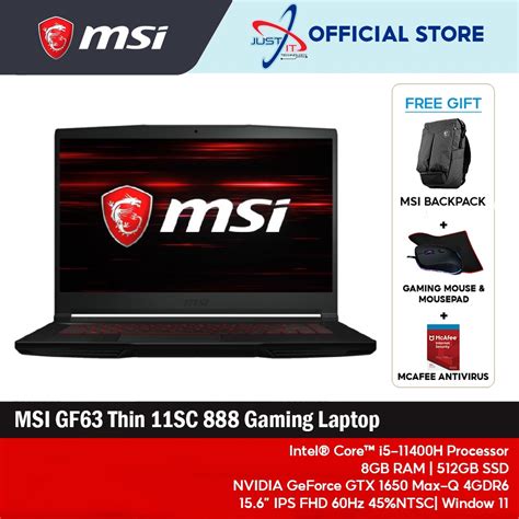 Spesifikasi Msi Gf63 Thin