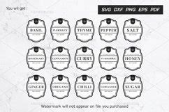 Download Spice Jar Pantry Container Labels 2 Files DXF Files