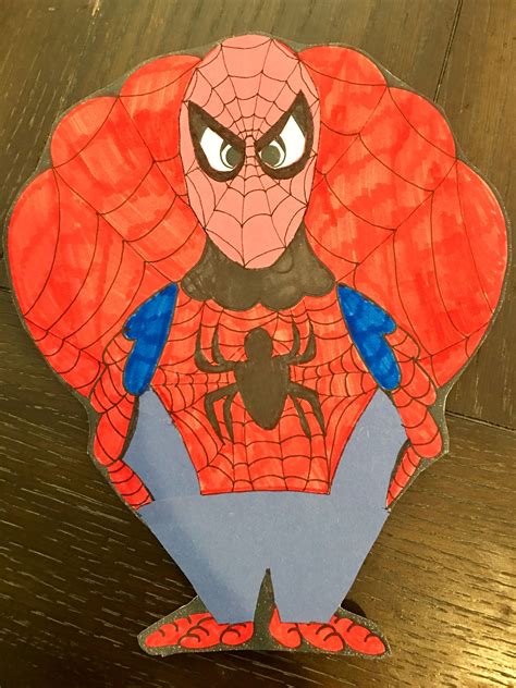 Spider Man Turkey In Disguise Template