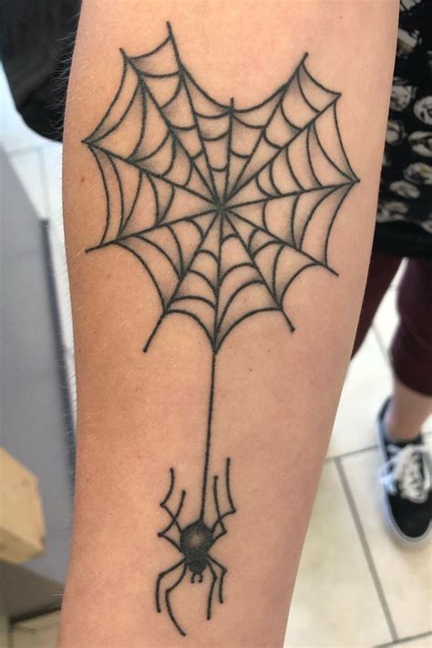 Spider And Web Tattoo