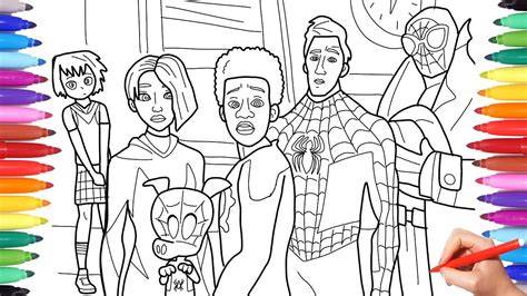 Spider Man Into The Spider Verse Coloring Pages