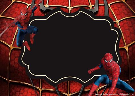 Spider Man Invitation Template