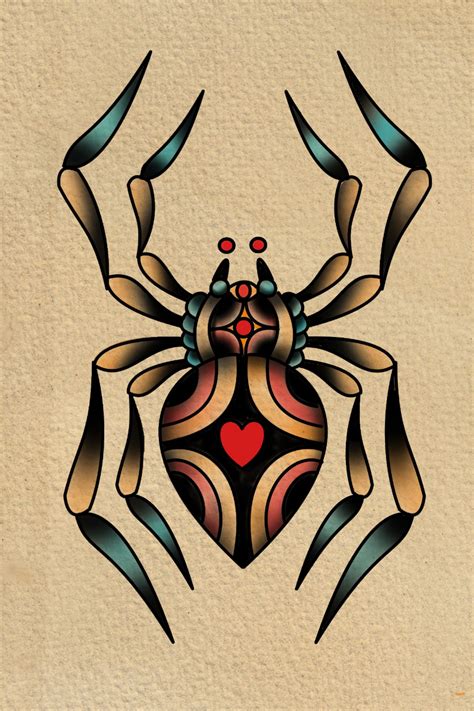 Spider Traditional Tattoo