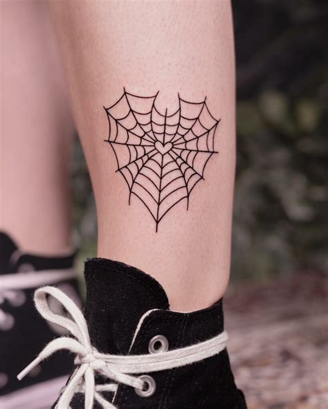 Spider Web And Spider Tattoo