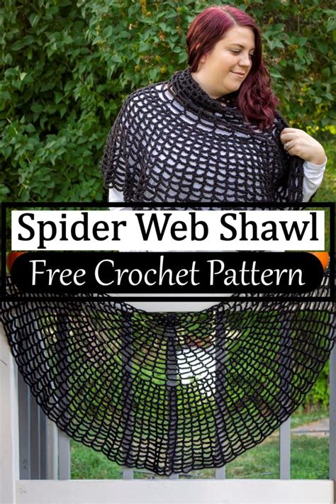 Spider Web Shawl Crochet Pattern