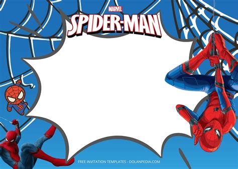 Spiderman Birthday Invitation Template