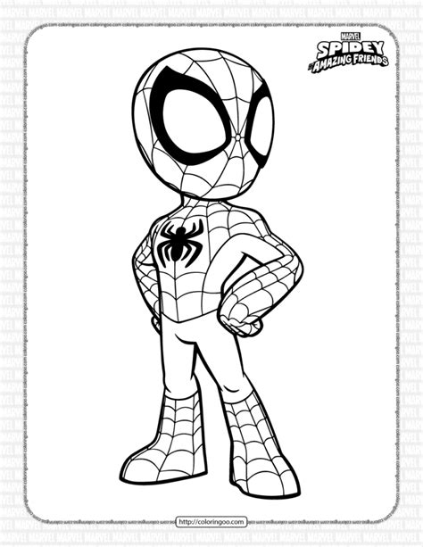 Spiderman Cartoon Coloring Pages