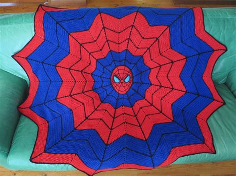Spiderman Crochet Blanket