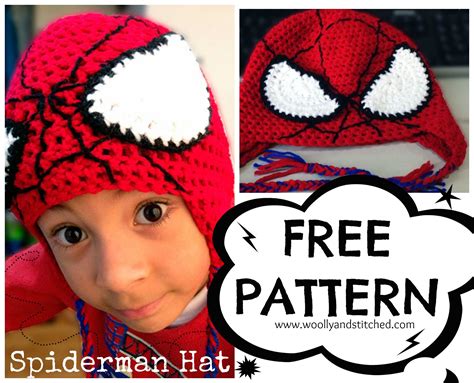 Spiderman Crochet Hat Pattern