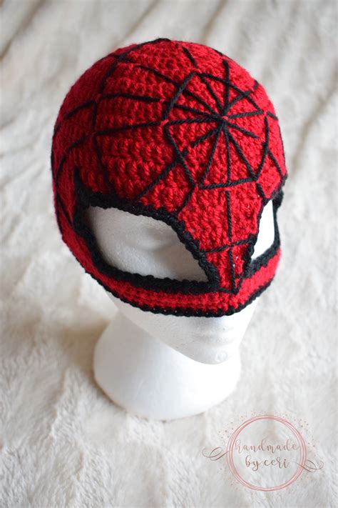 Spiderman Crochet Mask