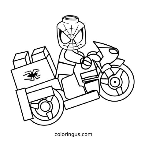 Spiderman Lego Coloring Pages