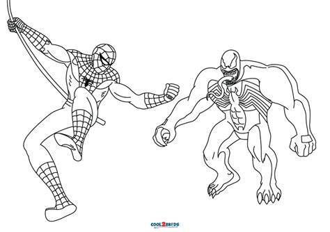 Spiderman Vs Venom Coloring Pages