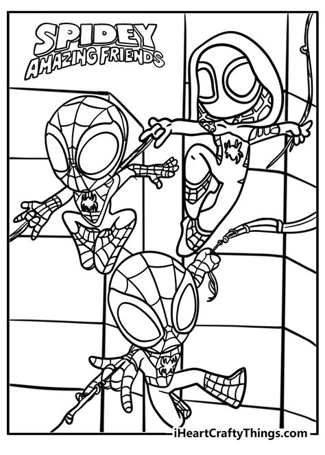 Spidey And Friends Coloring Pages
