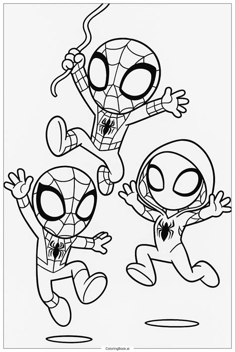 Spin Coloring Page