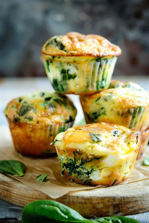 Easy Spinach Cheese Egg Muffins