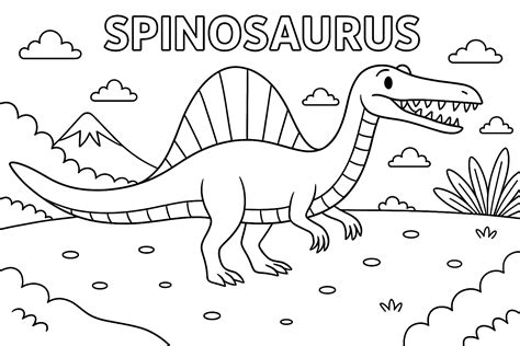 Spinosaurus Coloring Page