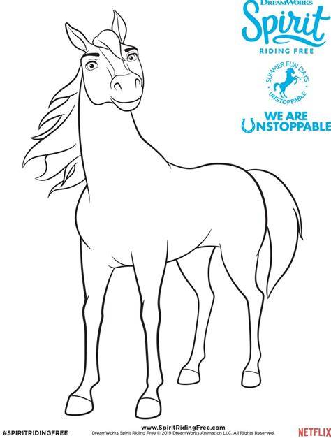Spirit Horse Coloring Pages Printable
