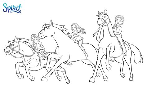Spirit Riding Free Coloring Pages
