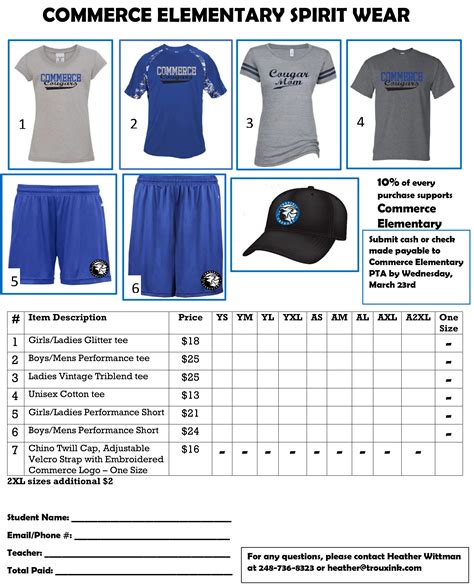 Spirit Wear Design Templates