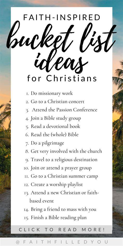 Spiritual Bucket List