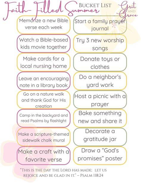 Spiritual Bucket List Items