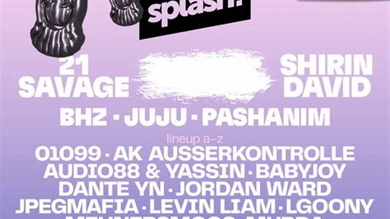 Splash Line Up 2024