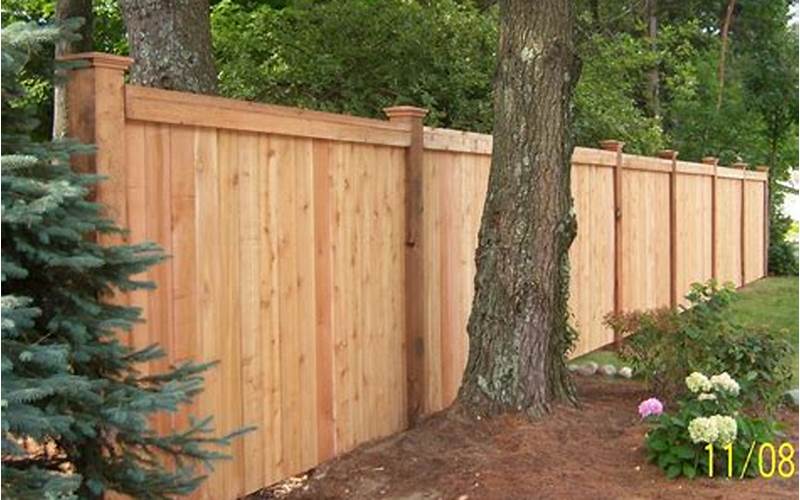 Split Timber Privacy Fence
