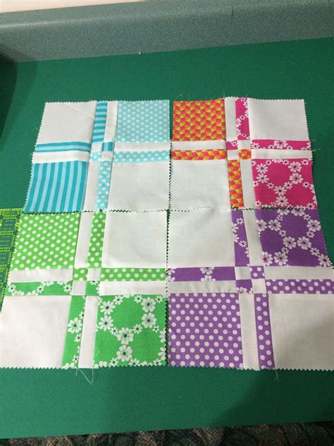 Split Four Patch Quilt Pattern
