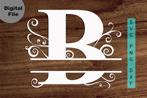 Download Split Monogram B Frame For Crafts