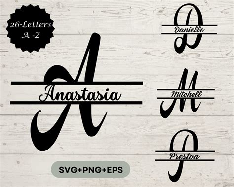 Download Split Monogram Bundle, Monogram Commercial Use
