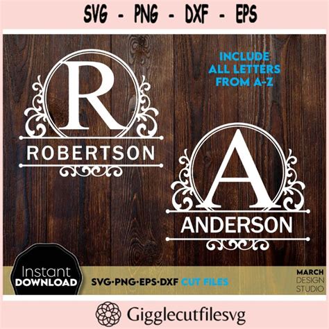 Download Split Monogram Bundle, Monogram Easy Edite
