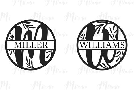 Download Split Monogram Commercial Use for Cricut
