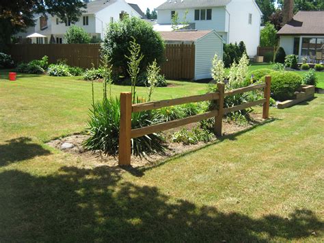 Split Rail Fence Landscape Design